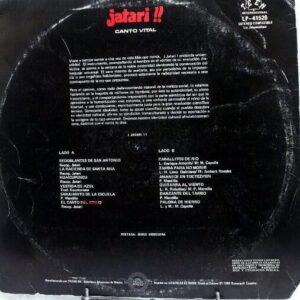 Disco de Vinilo Jatari - Canto Vital Vinyl Record