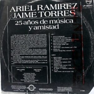 Disco de Vinilo Jaime Torres - 25 Años De Música Y Amistad Vinyl Record