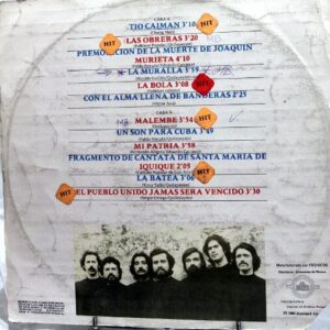Disco de Vinilo Quilapayun - Selección Quilapayun Vinyl Record