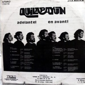 Disco de Vinilo Quilapayun - Adelante Quilapayun En Avant Vinyl Record