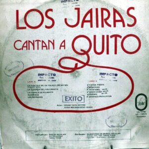 Disco de Vinilo Los Jairas - Canta A Quito Vinyl Record