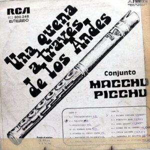 Disco de Vinilo Macchu Picchu - Una Quena A Traves De Los Andres Vinyl Record
