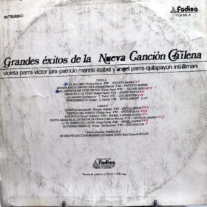 Disco de Vinilo Varios - Grandes Éxitos De La Nueva Canción Chilena Vinyl Record