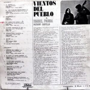 Disco de Vinilo Isabel Parra - Vientos Del Pueblo Vinyl Record