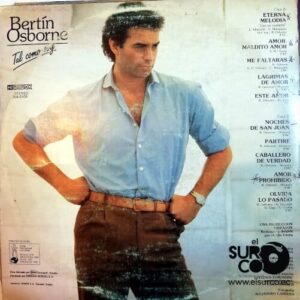 Disco de Vinilo Bertin Osborne - Tal Como Soy Vinyl Record