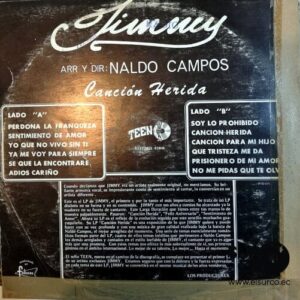 Disco de Vinilo Jimmy - Canción Herida Vinyl Record