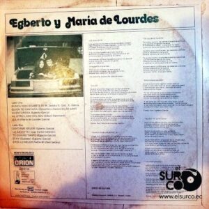 Disco de Vinilo Egberto Y María De Lourdes - Egberto Y María De Lourdes Vinyl Record