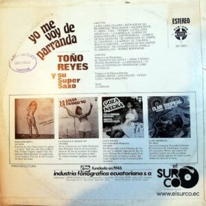 Disco de Vinilo Toño Reyes - Yo Me Voy De Parranda Vinyl Record