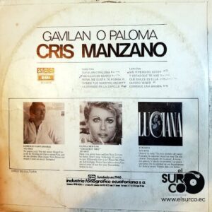 Disco de Vinilo Cris Manzano - Gavilán O Paloma Vinyl Record
