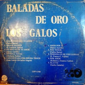 Disco de Vinilo Los Galos - Baladas De Oro Vinyl Record