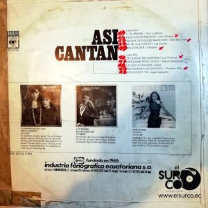 Disco de Vinilo Varios - Así Cantan Vinyl Record