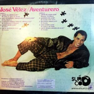 Disco de Vinilo José Vélez - Aventurero Vinyl Record