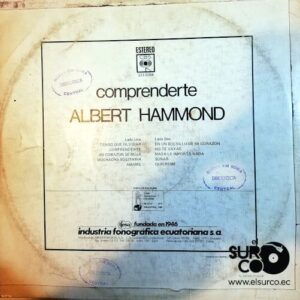 Disco de Vinilo Albert Hammond - Comprenderte Vinyl Record