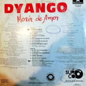 Disco de Vinilo Dyango - Morir De Amor Vinyl Record
