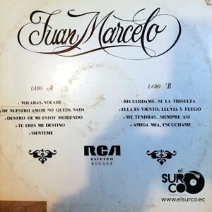 Disco de Vinilo Juan Marcelo - Juan Marcelo Vinyl Record