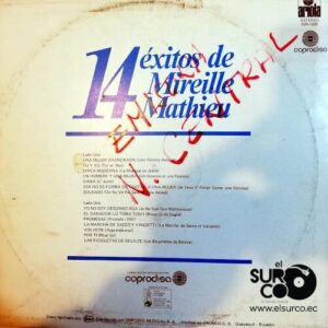 Disco de Vinilo Mireille Mathieu - 14 Éxitos De Mireille Mathieu Vinyl Record