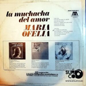 Disco de Vinilo María Ofelia - La Muchacha Del Amor Vinyl Record