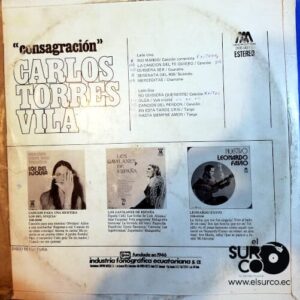 Disco de Vinilo Carlos Torres Vila - Consagración Vinyl Record
