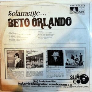 Disco de Vinilo Beto Orlando - Solamente...Beto Orlando Vinyl Record