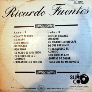Disco de Vinilo Ricardo Fuentes - Lo Mejor De Ricardo Fuentes Vinyl Record