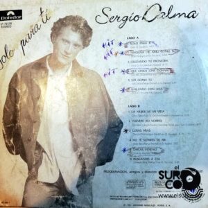 Disco de Vinilo Sergio Dalma - Solo Para Ti Vinyl Record