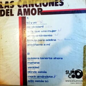 Disco de Vinilo Varios - Las Canciones Del Amor Vinyl Record