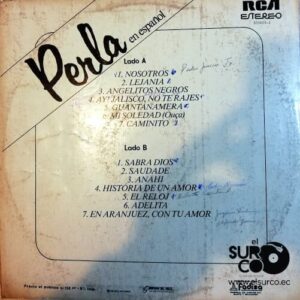 Disco de Vinilo Perla - Perla En Español Vinyl Record