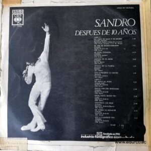 Disco de Vinilo Sandro - Después De 10 Años Vinyl Record