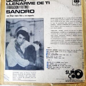 Disco de Vinilo Sandro - Quiero Llenarme De Ti Vinyl Record