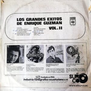 Disco de Vinilo Enrique Guzmán - Los Grandes Éxitos Vol 2 Vinyl Record