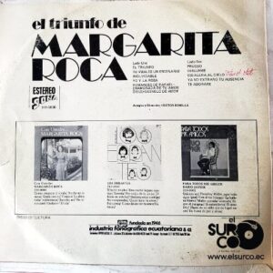 Disco de Vinilo Margarita Roca - El Triunfo De Margarita Roca Vinyl Record