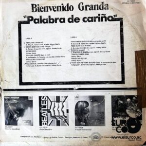 Disco de Vinilo Bienvenido Granda - Palabra De Cariño Vinyl Record