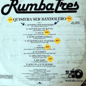 Disco de Vinilo Rumba Tres - Quisiera Ser Bandolero Vinyl Record