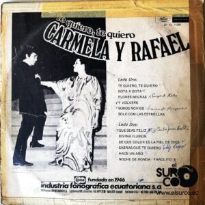 Disco de Vinilo Carmela Y Rafael - Te Quiero, Te Quiero Vinyl Record
