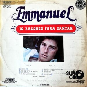 Disco de Vinilo Emmanuel - Diez Razones Para Cantar Vinyl Record