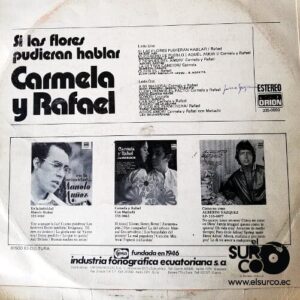 Disco de Vinilo Carmela Y Rafael - Si Las Flores Pudieran Hablar Vinyl Record