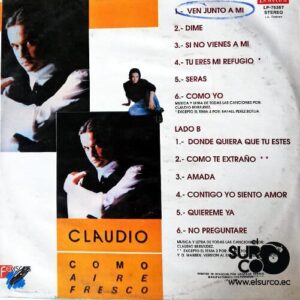 Disco de Vinilo Claudio - Como Aire Fresco Vinyl Record