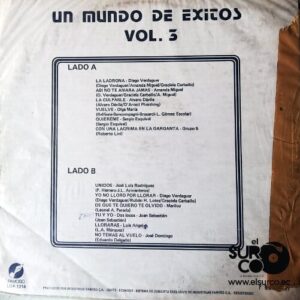 Disco de Vinilo Varios - Un Mundo De Éxitos Vol 3 Vinyl Record