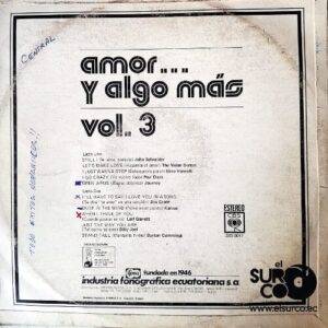 Disco de Vinilo Varios - Amor Y Algo Más Vol 3 Vinyl Record