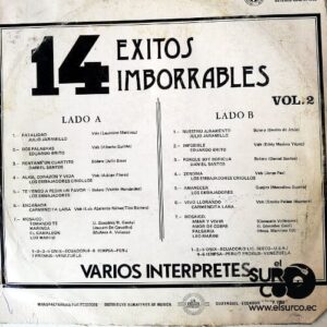 Disco de Vinilo Varios - 14 Éxitos Imborrables Vinyl Record