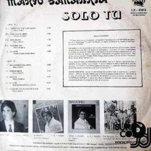 Disco de Vinilo Mario Sanabria - Solo Tú Vinyl Record