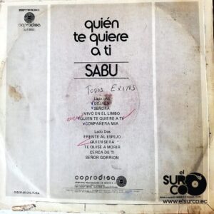 Disco de Vinilo Sabú - Quien Te Quiere A Ti Vinyl Record