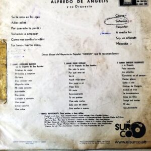 Disco de Vinilo Alfredo De Angelis - Tangos Vinyl Record