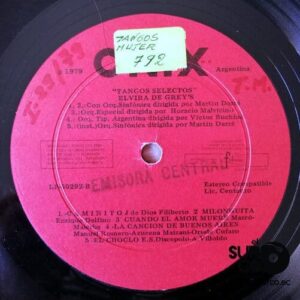 Disco de Vinilo Elvira De Grey’s - Tangos Selectos Vinyl Record