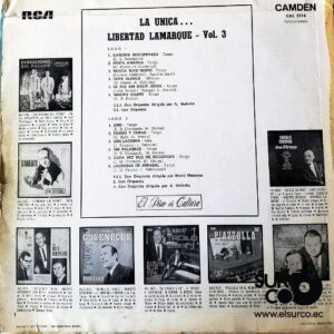 Disco de Vinilo Libertad Lamarque - Libertad Lamarque Vol 3 Vinyl Record