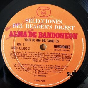 Disco de Vinilo Varios - Alma De Bandoneón Vinyl Record