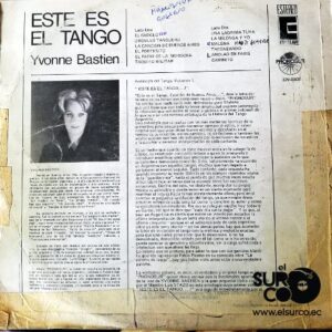 Disco de Vinilo Ivonne Bastien - Este Es El Tango Vinyl Record