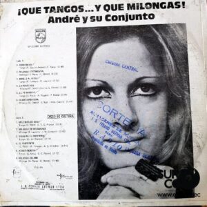 Disco de Vinilo André Y Su Conjunto - Que Tangos Y Que Milongas Vinyl Record