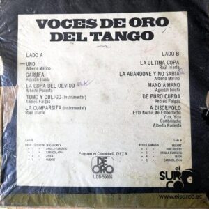 Disco de Vinilo Varios - Voces De Oro Del Tango Vinyl Record