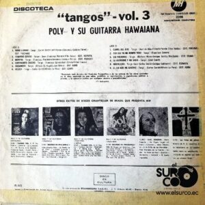 Disco de Vinilo Poly - Y Su Guitarra Hawaina Tangos Vol 3 Vinyl Record